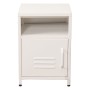 Mesa de Cabeceira Alexandra House Living Branco Metal 35 x 51 x 35 cm de Alexandra House Living, Mesinhas de cabeceira - Ref:...