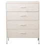 Chest of drawers Alexandra House Living White Metal 80 x 102 x 35 cm by Alexandra House Living, Chest of Drawers - Ref: D1624...