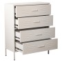 Chest of drawers Alexandra House Living White Metal 80 x 102 x 35 cm by Alexandra House Living, Chest of Drawers - Ref: D1624...