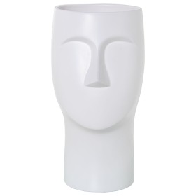 Vase Alexandra House Living White Ceramic Face 17 x 18 x 38 cm by Alexandra House Living, Vases - Ref: D1621474, Price: 68,70...