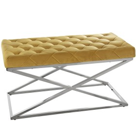 Banqueta Alexandra House Living Terciopelo Metal 98 x 52 x 46 cm de Alexandra House Living, Sillas - Ref: D1624705, Precio: 3...