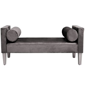 Banca Piedi Letto Alexandra House Living Grigio Legno 113 x 52 x 53 cm di Alexandra House Living, Sedie - Rif: D1624718, Prez...