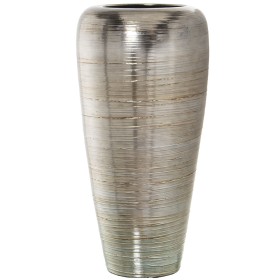 Floor vase Alexandra House Living Silver Ceramic 37 x 33 x 87 cm by Alexandra House Living, Vases - Ref: D1621480, Price: 177...