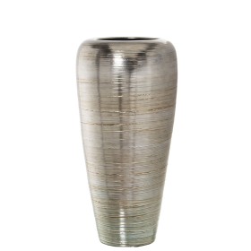 Floor vase Alexandra House Living Silver Ceramic 29 x 29 x 66 cm by Alexandra House Living, Vases - Ref: D1621481, Price: 105...