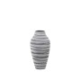 Vase Alexandra House Living Grey Ceramic Stripes 22 x 21 x 39 cm by Alexandra House Living, Vases - Ref: D1621490, Price: 50,...