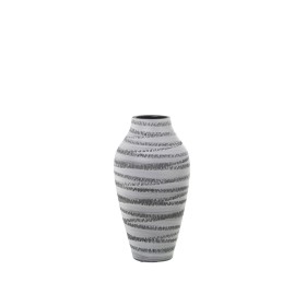 Vase Alexandra House Living Grey Ceramic Stripes 22 x 21 x 39 cm by Alexandra House Living, Vases - Ref: D1621490, Price: 50,...