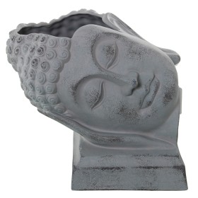 Vase Alexandra House Living Grey Ceramic Buddha 29 x 25 x 28 cm by Alexandra House Living, Vases - Ref: D1621497, Price: 73,8...