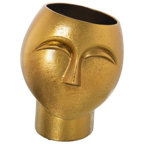 Vase Alexandra House Living Golden Ceramic Face 20 x 20 x 29 cm by Alexandra House Living, Vases - Ref: D1621500, Price: 59,4...