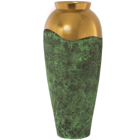 Vaso Alexandra House Living Verde Dourado Cerâmica 30 x 30 x 76 cm de Alexandra House Living, Jarrões - Ref: D1621504, Preço:...