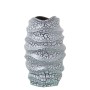 Vase Alexandra House Living Grey Silver Ceramic Crackled 18 x 18 x 32 cm by Alexandra House Living, Vases - Ref: D1621516, Pr...