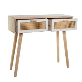 Console Alexandra House Living Blanc Marron Bois 90 x 80 x 28 cm de Alexandra House Living, Tables - Réf : D1627275, Prix : 2...