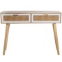 Consola Alexandra House Living Branco Castanho Madeira 110 x 81 x 30 cm de Alexandra House Living, Jogos de móveis - Ref: D16...