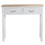 Console Alexandra House Living Bianco Marrone Legno 90 x 81 x 28 cm di Alexandra House Living, Tavoli - Rif: D1627280, Prezzo...