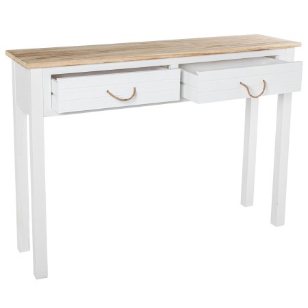 Console Alexandra House Living Bianco Marrone Legno 110 x 81 x 30 cm di Alexandra House Living, Tavoli - Rif: D1627281, Prezz...