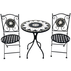 Ensemble Table + 2 Chaises Alexandra House Living Multicouleur 60 x 71 x 60 cm Mosaïque de Alexandra House Living, Salons de ...