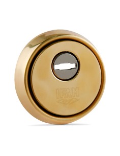 Escudo de seguridad IFAM ES610L Dorado Acero Latón Ø 64 mm de IFAM, Bocallaves - Ref: S7912151, Precio: 11,86 €, Descuento: %