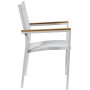 Chaise de jardin Alexandra House Living Blanc 55 x 86 x 60 cm Textilène de Alexandra House Living, Chaises de table de jardin...