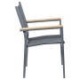 Garden chair Alexandra House Living Black 55 x 86 x 60 cm textilene by Alexandra House Living, Garden Dining Chairs - Ref: D1...