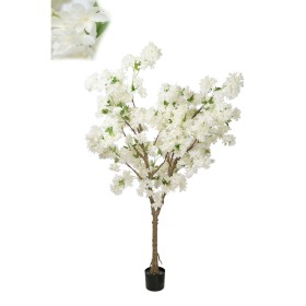 Decorative Flowers Romimex White 130 x 190 x 130 cm Cherry blossom by Romimex, Artificial Flowers - Ref: D1628818, Price: 157...