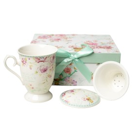 Set of Mugs with Saucers Romimex White Ceramic 24 x 12 x 13 cm by Romimex, Cups - Ref: D1628840, Price: 18,53 €, Discount: %