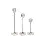 Conjunto de Castiçais Romimex Metal Vidro 6 x 26 x 6 cm 3 Peças de Romimex, Candelabros e suportes para velas - Ref: D1628893...