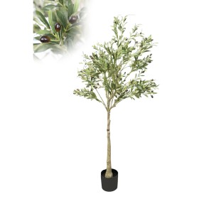 Decorative Tree Romimex Plastic Olive tree 80 x 160 x 80 cm by Romimex, Artificial Trees - Ref: D1628928, Price: 112,07 €, Di...