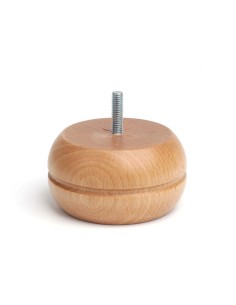 Füße Rei 459 kreisförmig natürlich Holz Klassich (Ø 9 x 5 cm) von Rei, Möbelfüße - Ref: S7912505, Preis: 11,53 €, Rabatt: %