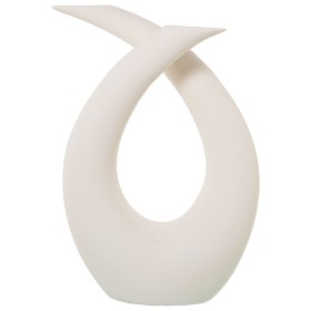 Figura Decorativa Alexandra House Living Branco Cerâmica Abstrato 18 x 36 x 52 cm de Alexandra House Living, Colecionáveis - ...