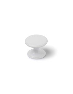 Pomo Rei e503 Redondo Porcelana Negro Metal Blanco 4 Unidades (Ø 40 x 36 mm) | Tienda24 Tienda24.eu