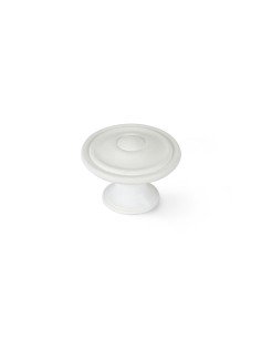 Doorknob Rei 760 Circular Metal White 4 Units (Ø 25 x 24 mm) | Tienda24 Tienda24.eu