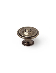 Doorknob Rei 774 Circular Golden Satin finish Metal 2 Units (Ø 35 x 23 mm) | Tienda24 Tienda24.eu