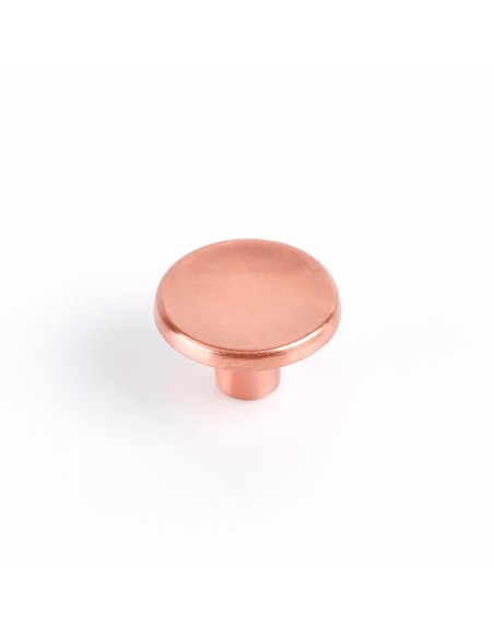 Pommeau Rei 774 Rond Mat Métal Or rose 2 Unités (Ø 35 x 23 mm) | Tienda24 Tienda24.eu