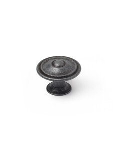 Doorknob Rei 749 Matt Black Metal 4 Units (32 x 31 mm) | Tienda24 Tienda24.eu