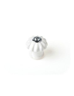 Doorknob Rei 821 Circular Porcelain White 4 Units (Ø 3,5 x 2,6 cm) | Tienda24 Tienda24.eu