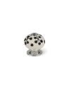 Pommeau Rei e506 Rond Bleu Fleur Porcelaine Métal 4 Unités (Ø 40 x 36 mm) | Tienda24 Tienda24.eu