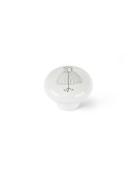 Pommeau Rei e817 Rond Blanc Porcelaine Illustré 4 Unités (Ø 40 x 32 mm) | Tienda24 Tienda24.eu