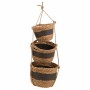 Conjunto de Cestos Alexandra House Living Preto Fibra natural 26 x 19 x 26 cm 22 x 16,5 x 22 cm 18 x 14,5 x 18 cm Para pendur...