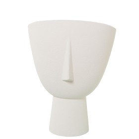 Vase Alexandra House Living Ecru Ceramic Face 27 x 27 x 36 cm by Alexandra House Living, Vases - Ref: D1621545, Price: 88,20 ...