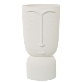 Vase Alexandra House Living Ecru Ceramic Face 16 x 16 x 27 cm by Alexandra House Living, Vases - Ref: D1621546, Price: 62,52 ...