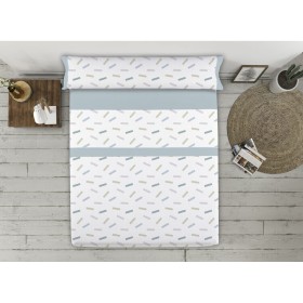 Conjunto de Lençóis Tejidos Reina Azul Casal de Tejidos Reina, Lençóis e capas de almofadas - Ref: D2103335, Preço: 31,99 €, ...