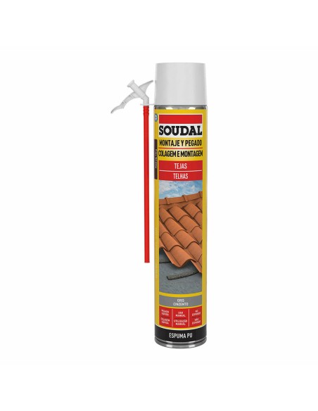 Espuma Soudal Poliuretano Tejado Gris 750 ml | Tienda24 Tienda24.eu