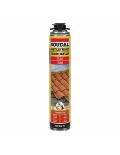 Espuma Soudal Poliuretano Tejado Gris 750 ml | Tienda24 Tienda24.eu