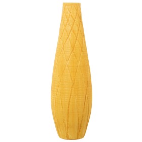 Vase Alexandra House Living Yellow Ceramic Rhombus 22 x 22 x 73 cm by Alexandra House Living, Vases - Ref: D1621560, Price: 7...