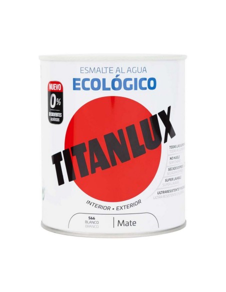 Esmalte acrílico Titanlux 02t056614 Ecológico 250 ml Branco Mate | Tienda24 Tienda24.eu