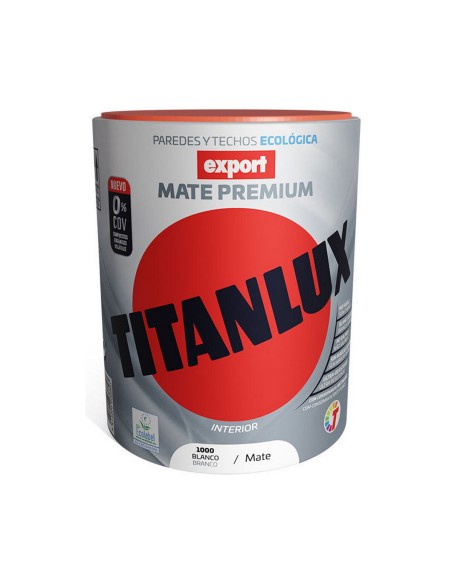 Peinture vinylique Titanlux Export f31110034 Plafond Paroi Lavable Blanc 750 ml Mat | Tienda24 Tienda24.eu