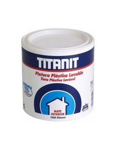 Peinture Titanlux Titanit 029190034 Plafond Paroi Lavable Blanc 750 ml Mat de Titanlux, Revêtements et peintures pour toit - ...