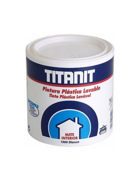 Quadro Titanlux Titanit 029190034 Telhado Parede Lavável Branco 750 ml Mate | Tienda24 Tienda24.eu