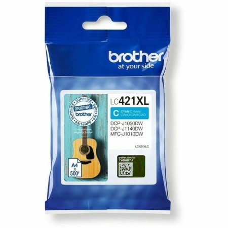 Cartouche d'encre originale Brother LC-421XLC Cyan de Brother, Toners et encre pour imprimante - Réf : M0503053, Prix : 19,23...