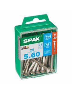 Caja de tornillos SPAX 4197000500602 Tornillo de madera Cabeza plana (5 x 60 mm) (5,0 x 60 mm) de SPAX, Tornillos - Ref: S791...