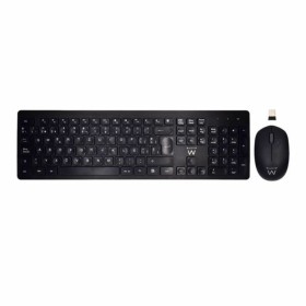 Keyboard and Mouse HP 405 Black Qwerty US | Tienda24 - Global Online Shop Tienda24.eu